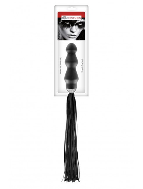 Martinet avec manche chapelet anal noir Fetish Tentation - CC570402