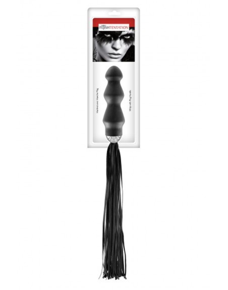 Martinet avec manche chapelet anal noir Fetish Tentation - CC570402