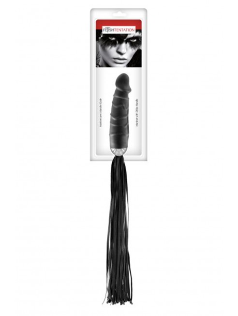 Martinet avec manche chapelet anal noir Fetish Tentation - CC570402