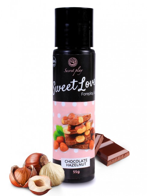 Gel lubrifiant chocolat noisette 100% comestible - SP6737