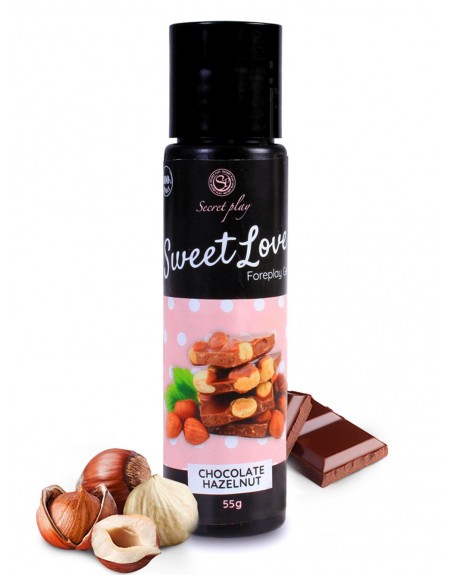 Gel lubrifiant chocolat noisette 100% comestible - SP6737