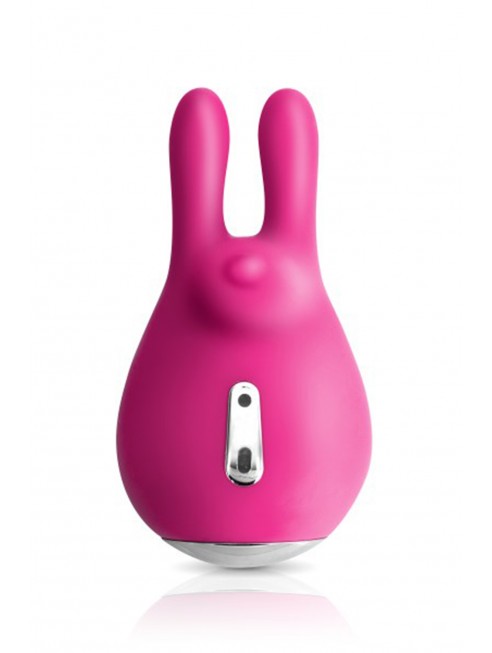 Vibromasseur rabbit Rose USB avec gland stimulant 10 programmes - CC531061YB