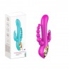 Vibromasseur Rabbit  rose  avec chapelet vibrant - TOZ-024BPNK