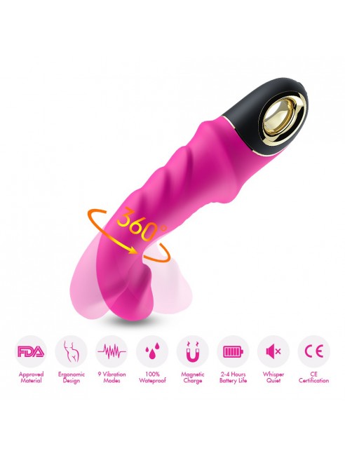 Vibromasseur rose g spot JoyBlade vibrations puissantes - USK-V14PNK