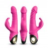 Vibromasseur rose Rabbit Va et Vient avec rotation - USK-V09PNK