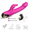 Vibromasseur Rabbit rose 9 modes de vibrations puissantes - USK-V10PNK