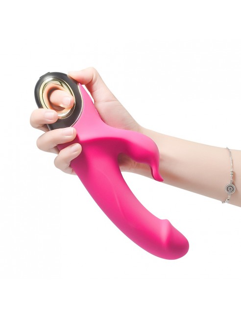 Vibromasseur Rabbit rose 9 modes de vibrations puissantes - USK-V10PNK