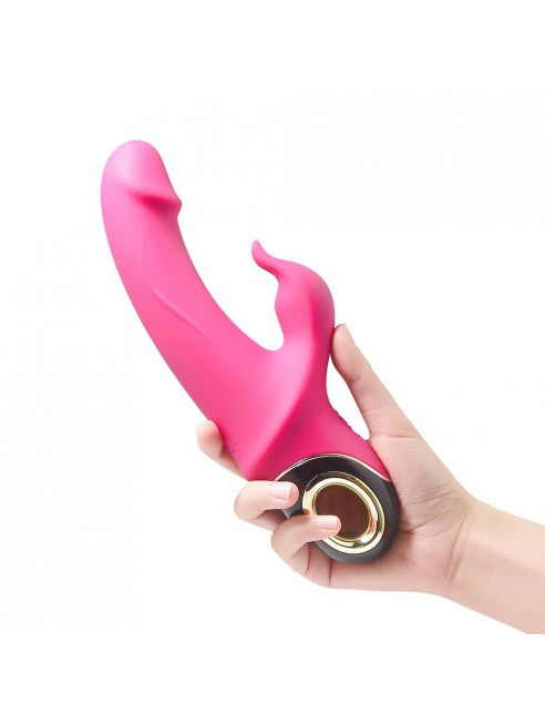 Vibromasseur Rabbit rose 9 modes de vibrations puissantes - USK-V10PNK