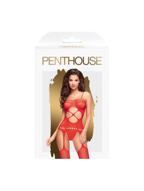 Bodystocking Rouge Hot nightfall - PH0032RED