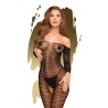 Bodystocking ouvert à l'entrejambe Noir Dreamy diva - PH0024BLK