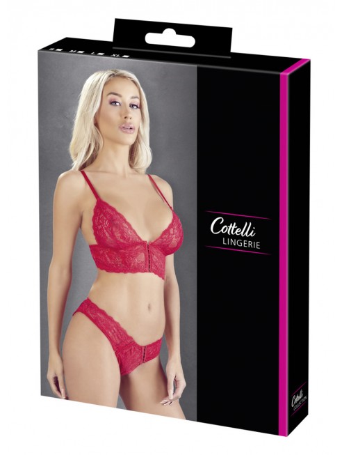 Ensemble 2 pièces rouge dentelle - OR2212269RED