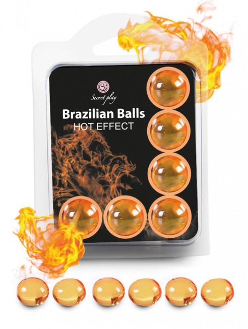 Boules de massage Brésiliennes effet chaleur x6 - BZ5752