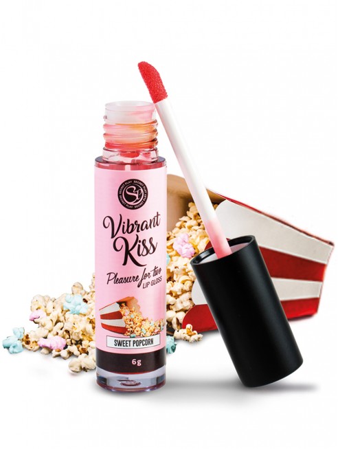 Gloss sexe oral vibrant au pop corn 100% comestible - SP6584