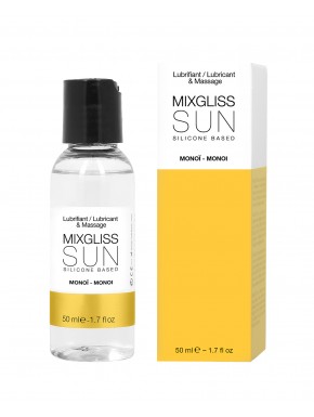 2 en 1 Lubrifiant et huile de massage silicone Mixgliss Sun Monoï 50 ML - MG2211