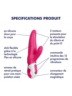 Rabbit en silicone waterproof Mr Rabbit Satisfyer - CC597175