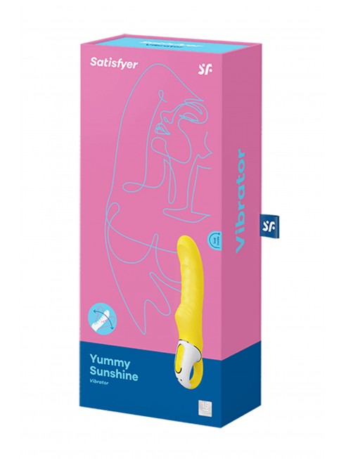 Vibromasseur en silicone waterproof USB Yummy Sunshine Satisfyer - CC597178