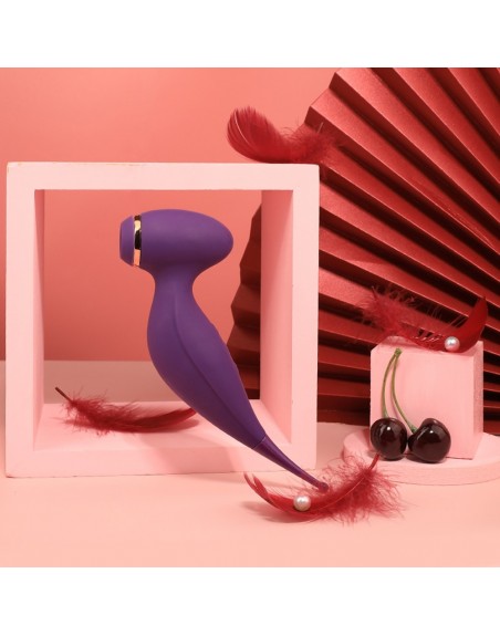 Oiseau du Paradis - Vibromasseur 2 en 1  violet - CR-820PUR