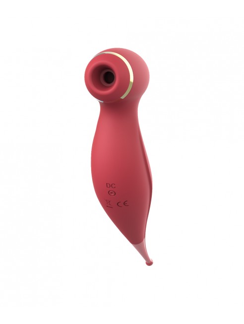 Oiseau du Paradis - Vibromasseur 2 en 1  rouge - CR-820RED