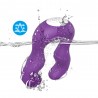 Vibromasseur Violet en forme de U double tête stimulateur point G - USK-V07PUR