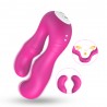 Vibromasseur Rose en forme de U double tête stimulateur point G - USK-07PNK