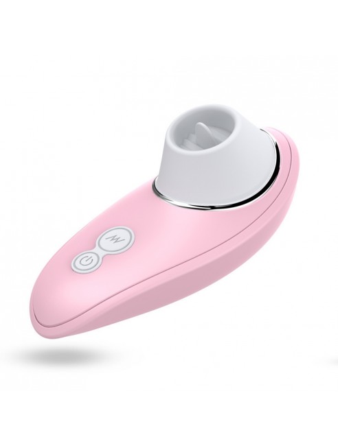 Vibromasseur rose à langue vibrante pour cunnilingus - BOZ005PNK