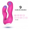 Vibromasseur Rose en forme de U double tête stimulateur point G - USK-07PNK