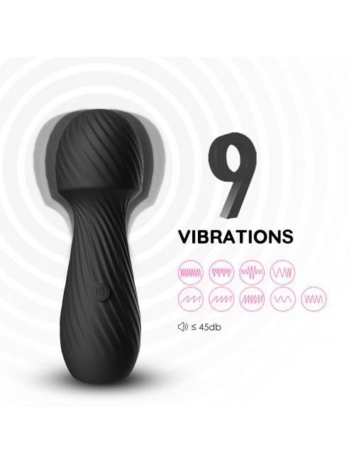 Vibromasseur Wand Massage Noir puissant – USK-W03BLK