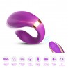 Vibromasseur forme U Violet pour couple avec double moteurs - USK-GZ02PUR