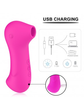 Stimulateur clitoridien onde de pression USB Fushia - CR-VO005FUS
