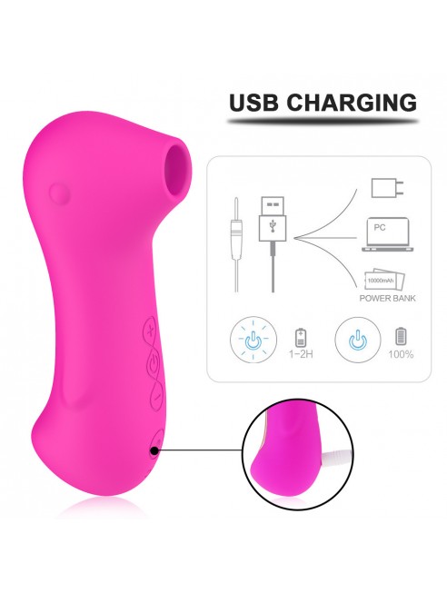 Stimulateur clitoridien par une vibration par membrane  USB