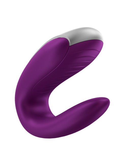 Sextoy de couple vibrant USB connecté Double Fun violet - CC5972560201