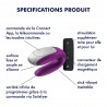 Sextoy de couple vibrant USB connecté Double Fun violet - CC5972560201