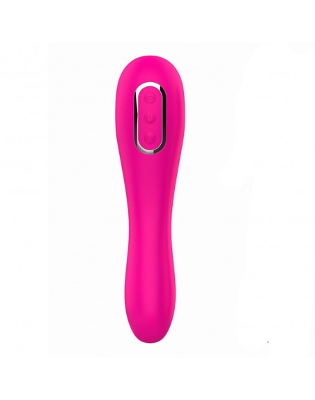 Vibromasseur 10 modes  et stimulateur rose 10 programmes USB - BOZ-047PNK