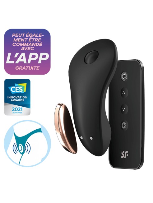 Stimulateur clitoridien connecté USB avec télécommande Little Secret Satisfyer - CC597253