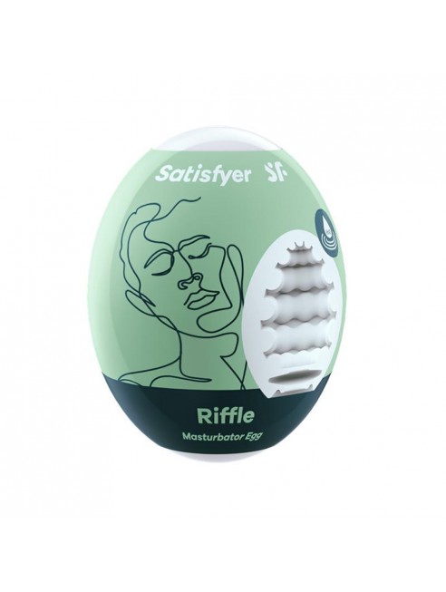 Oeuf masturbateur flexible Riffle Satisfyer - CC597000