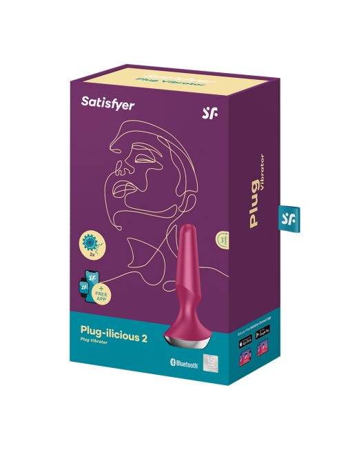 Plug anal vibrant connecté USB ilicious 2 Berry Satisfyer - CC597276