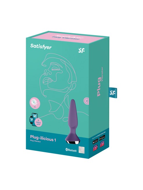 Plug anal vibrant connecté USB ilicious 1 violet Satisfyer - CC597221