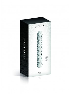 Gode en verre transparent perlé  n°6 Glossy - CC532064020