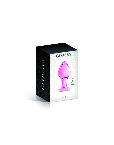 Plug anal boule en verre rose  n°31 Glossy - CC532071050