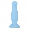 Plug anal ventouse bleu pastel taille M - A-001-M-BLUDT