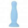 Plug anal ventouse bleu pastel taille M - A-001-M-BLUDT