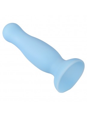 Plug anal ventouse bleu pastel taille S - A-001-S-BLU
