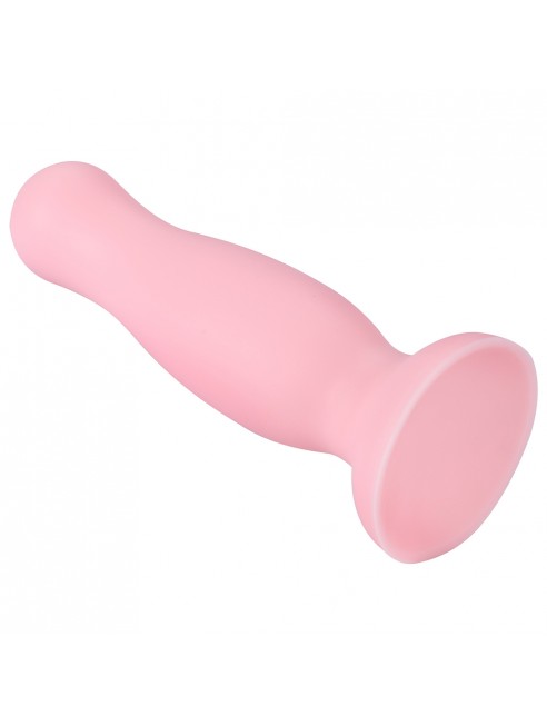 Plug anal ventouse rose pastel taille S - A-001-S-PNKDT