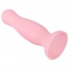 Plug anal ventouse rose pastel taille S - A-001-S-PNKDT