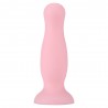 Plug anal ventouse rose pastel taille S - A-001-S-PNKDT