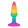 Plug anal multicolore taille S - A-032-RAI-S