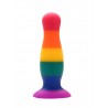 Plug anal ventouse multicolore taille S - A-005-RAI-S