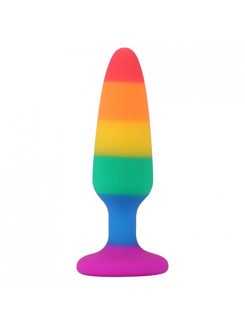 Plug anal multicolore taille M - A-032-RAI-M