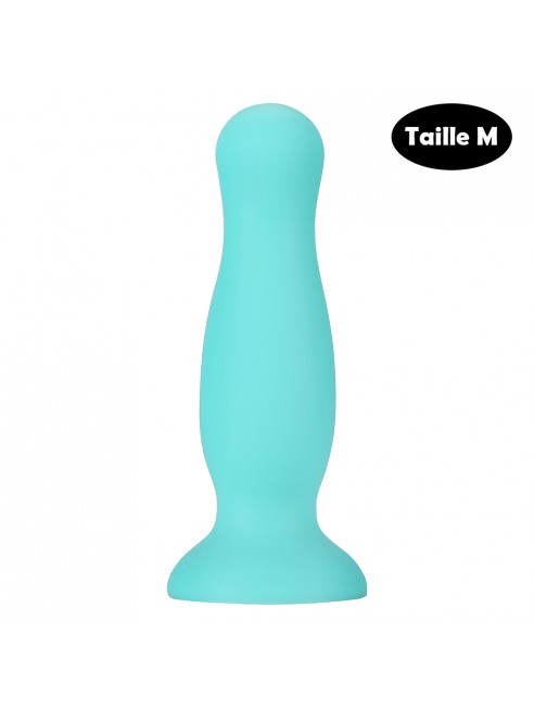 Plug anal ventouse vert pastel taille M - A-001-M-GRNDT