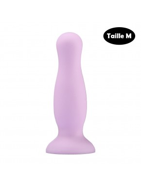 Plug anal ventouse violet pastel taille M - A-001-M-PURDT